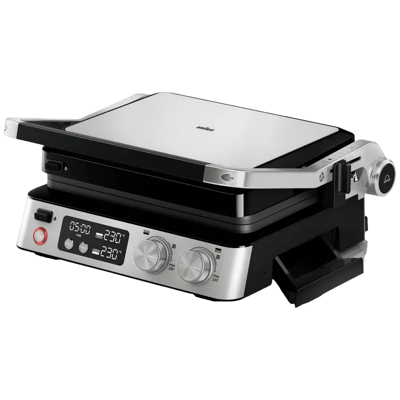 Электрический Гриль Braun MultiGrill 7 Contact Черный | Нержавеющая сталь