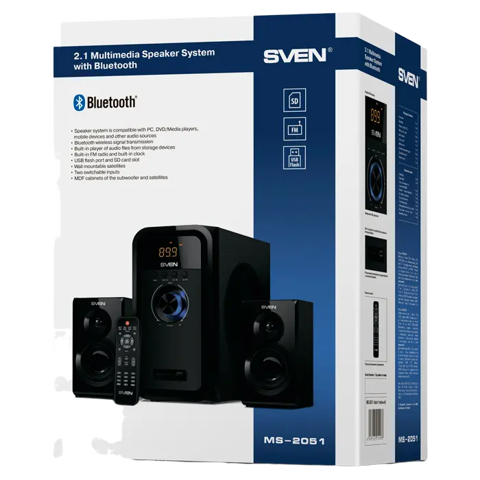 Компьютерные колонки SVEN MS-2051 Черный