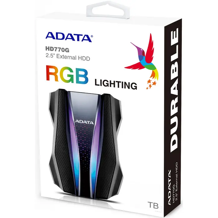 Внешний портативный жесткий диск ADATA HD770G 1 ТБ Чёрный