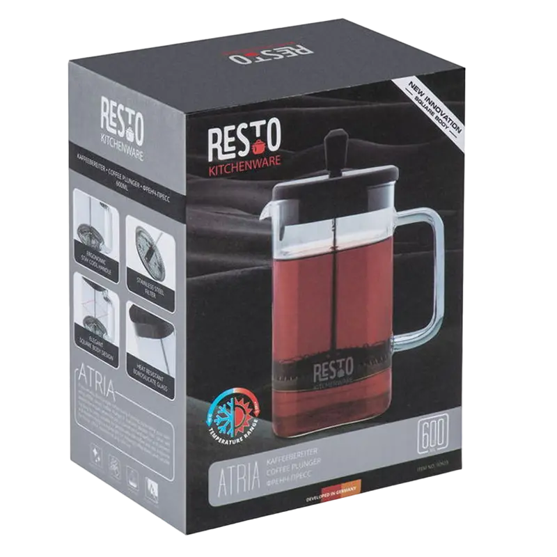 Френч-пресс RESTO 90504 ATRIA Чёрный