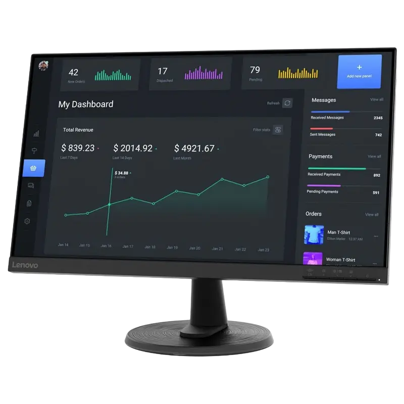 Монитор Lenovo C24-40 Чёрный