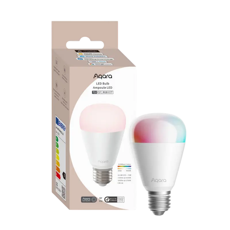 Светодиодная лампа AQARA LED Bulb T2 RGB + Теплый Белый
