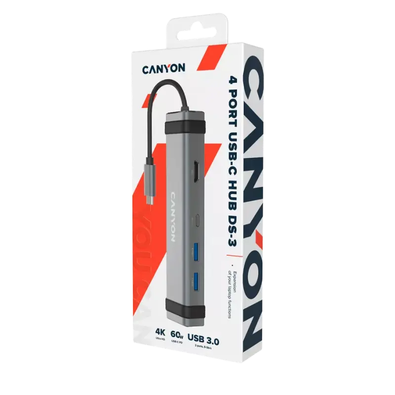 USB-концентратор Canyon DS-3 Серый
