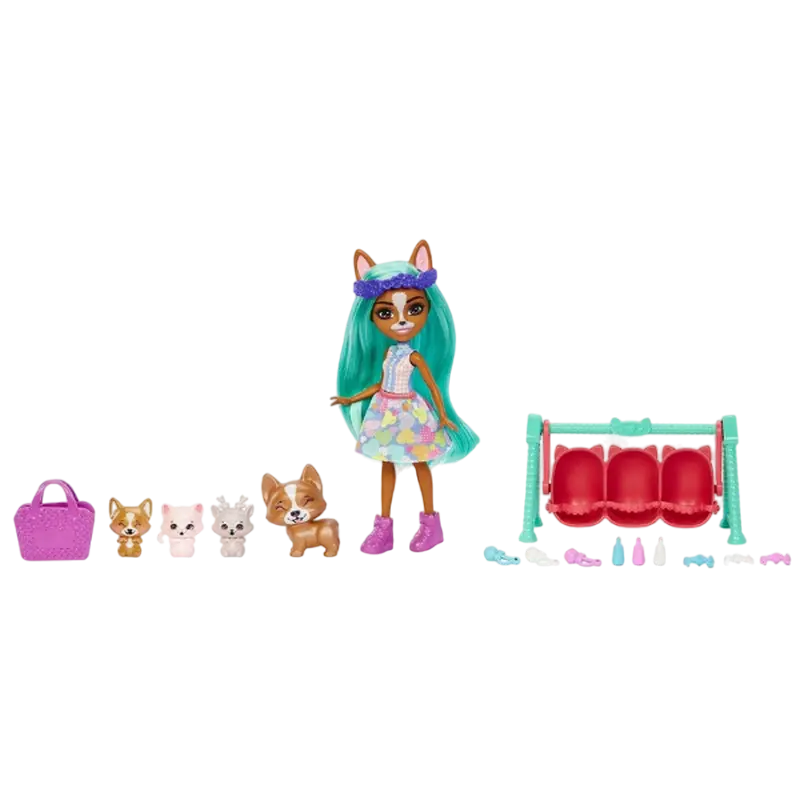 Enchantimals Corgi Krizia and Shuo