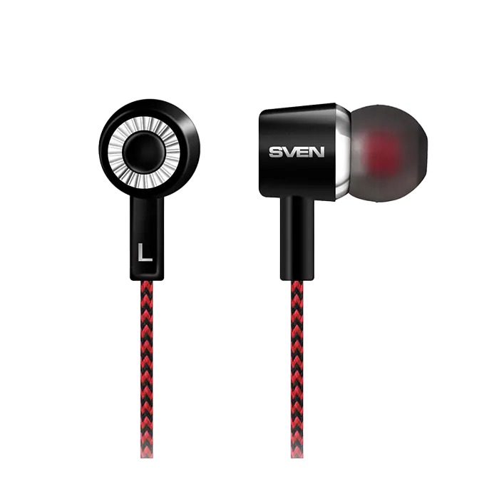 Наушники SVEN E-108 Чёрный/Красный