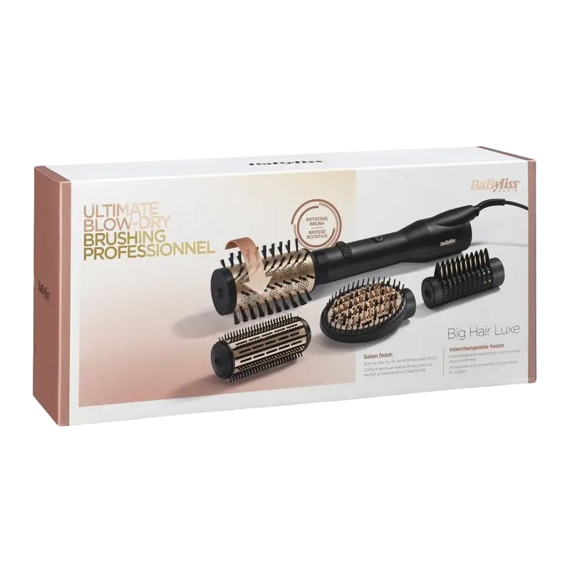 Фен-щётка BaByliss Big Hair Luxe Черный | Золотистый