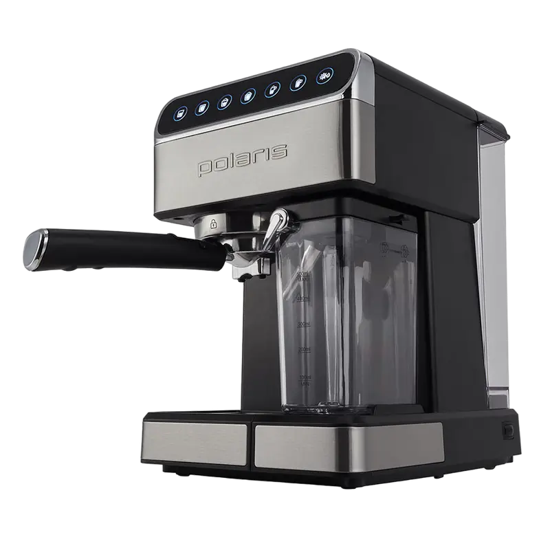 Кофеварка рожковая Polaris PCM 1535E Серебристый
