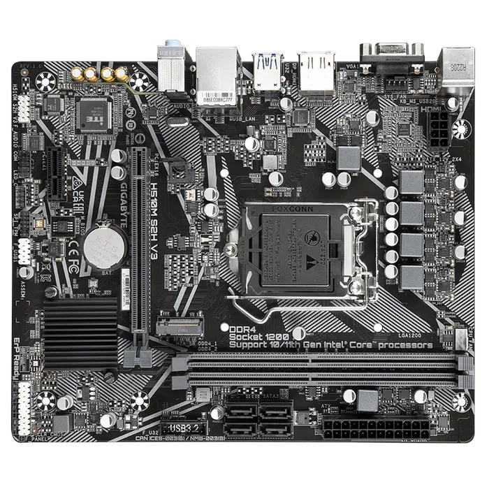 Материнская плата Gigabyte H510M S2H V3 LGA1200 Micro-ATX