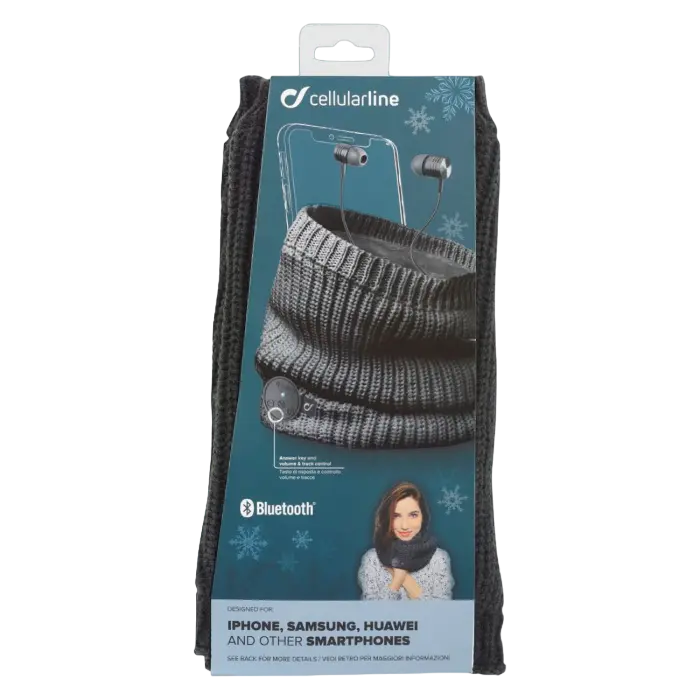 Căști Cellularline Scarf Negru