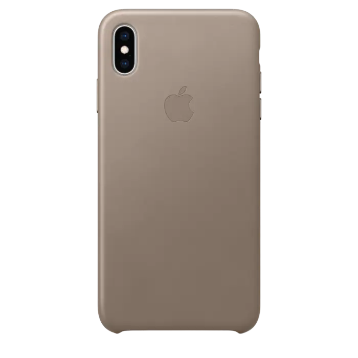 Husă Apple iPhone XS Leather Case Husa din piele Taupe