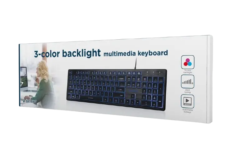 Клавиатура Gembird KB-UML3-01-RU Мембрана Черный