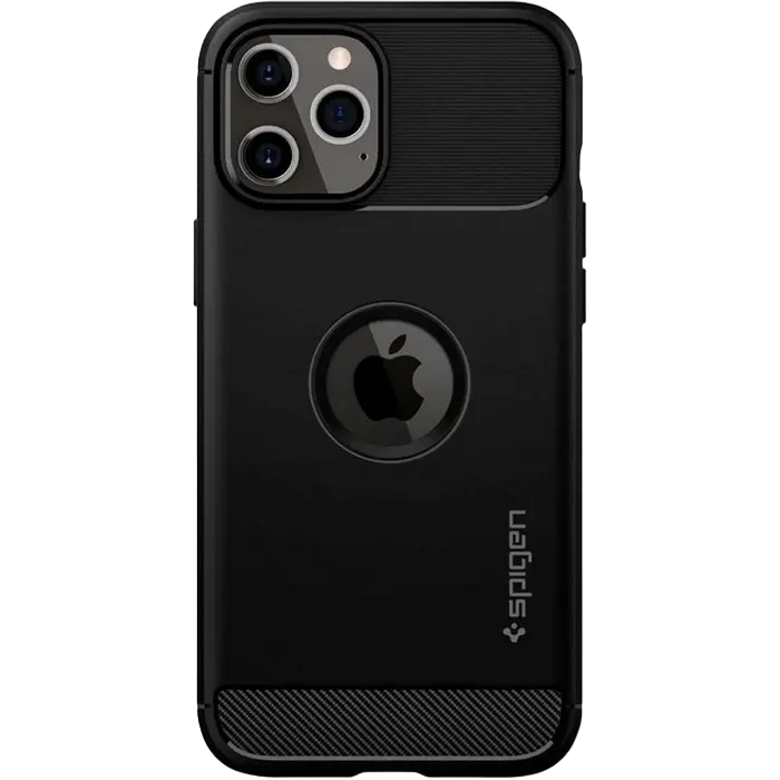 Чехол Spigen Apple iPhone 12/12 Pro Rugged Armor Rugged Armor Матовый черный
