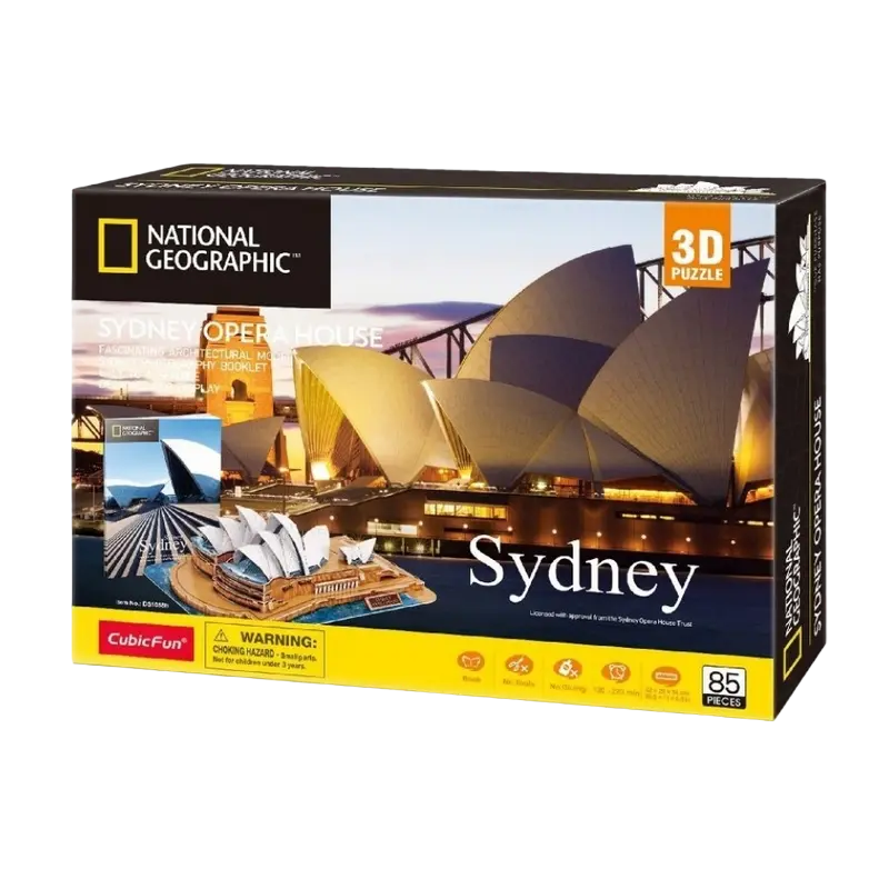Puzzle 3D CubicFun Sydney Opera House Multicolor