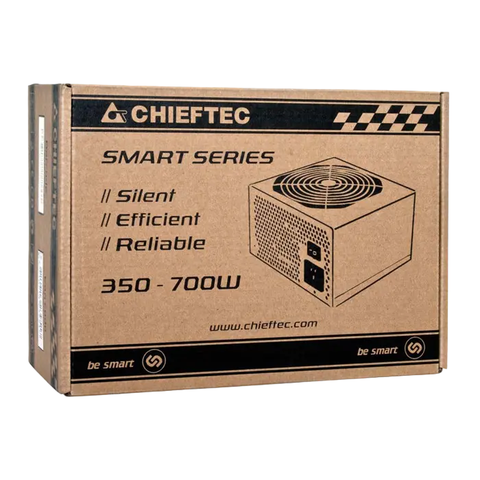 Tip Блок питания для компьютеров Chieftec GPS-600A8 Smart Series ATX Черный