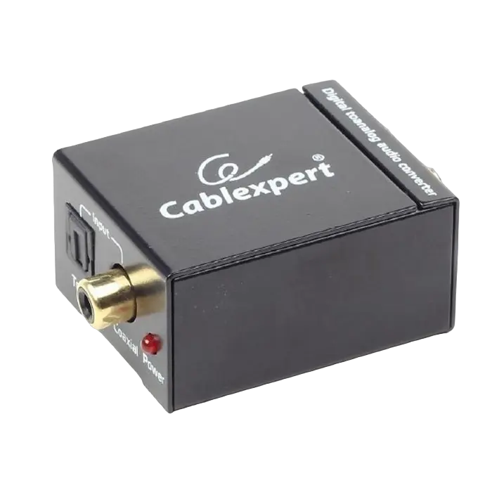 Аудио адаптер Cablexpert DSC-OPT-RCA-001 Черный