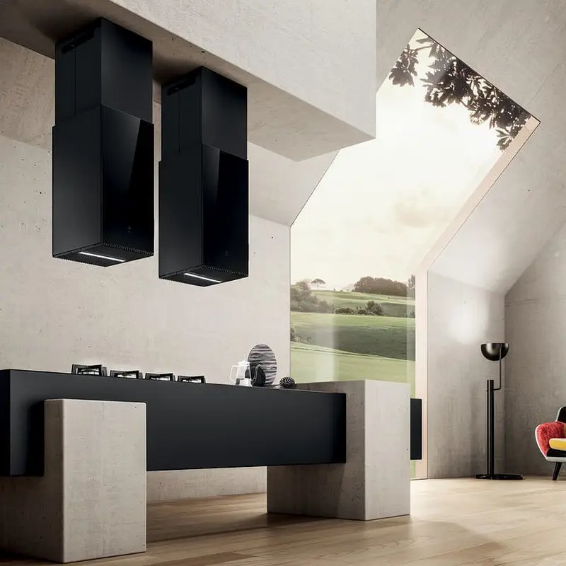 Встраиваемая Вытяжка Elica Haiku Island BL/A/32 Черный