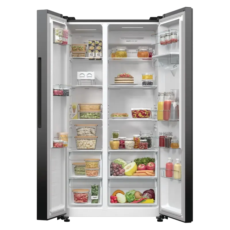 Холодильник Gorenje NRR9185EABXLWD Чёрный