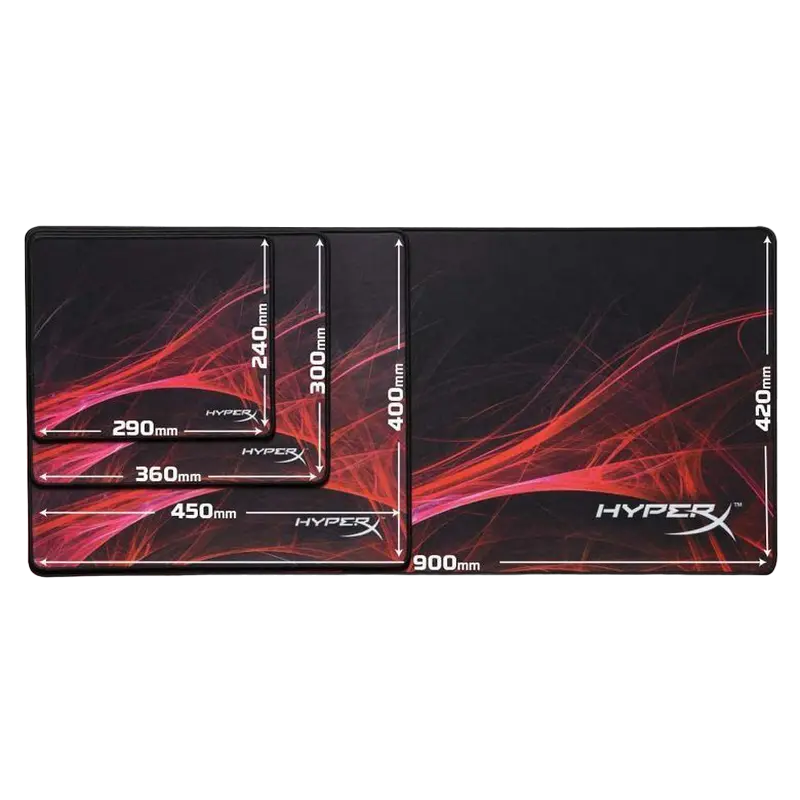 Mouse Pad pentru jocuri HyperX FURY S Pro Speed Edition Negru/Roșu
