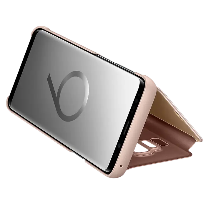 Чехол книжка Samsung Galaxy S9+ Clear View Cover Золотой
