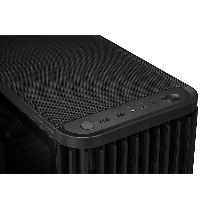 Компьютерный корпус ASUS ProArt PA401 Wood TG Midi-Tower Черный