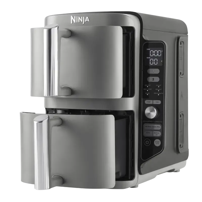 Friteuză cu aer cald Ninja Double Stack XL Gri