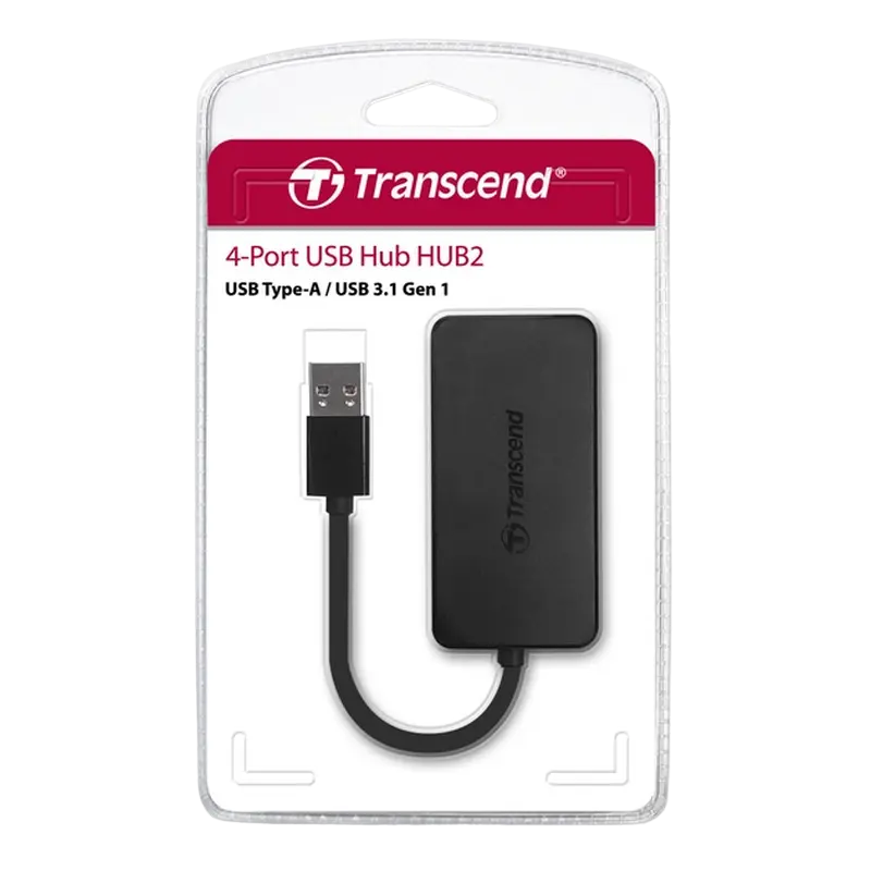 USB-концентратор Transcend HUB2 Черный