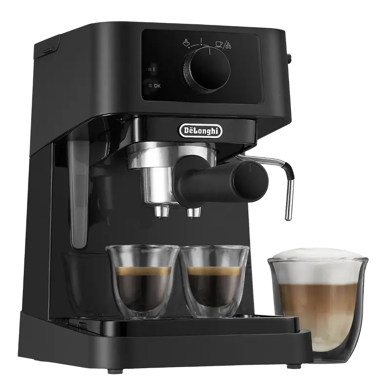 Кофеварка рожковая DeLonghi EC235.BK Черный