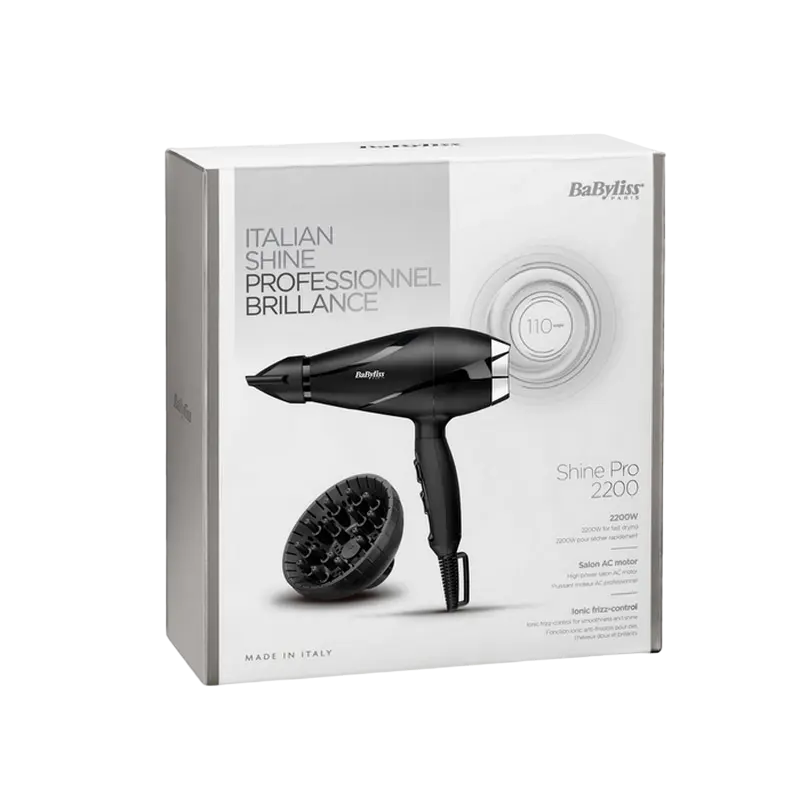 Uscător de păr BaByliss Shine Pro Negru