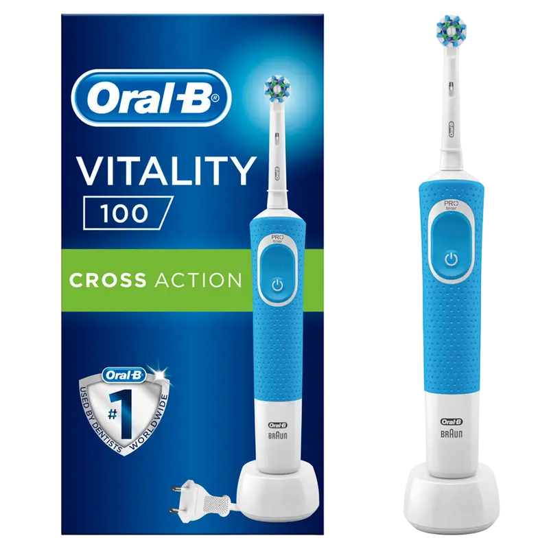 Periuță de dinți electrică Pentru adulți Braun Vitality 100 Cross Action Albastru