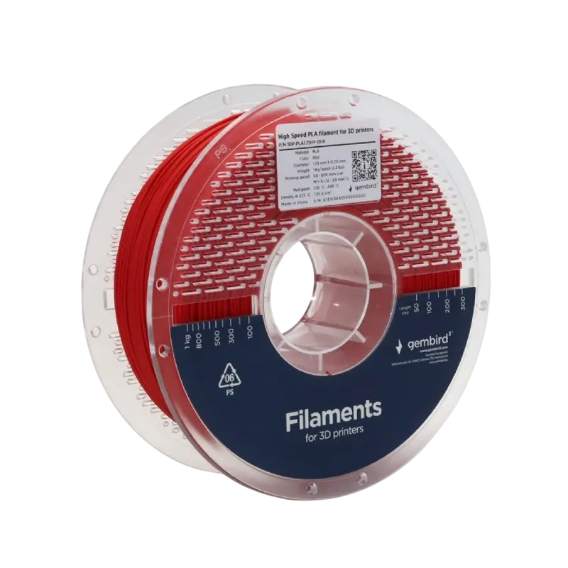 Filament pentru imprimantă 3D Gembird 3DP-PLA1.75HY-01-R Roșu