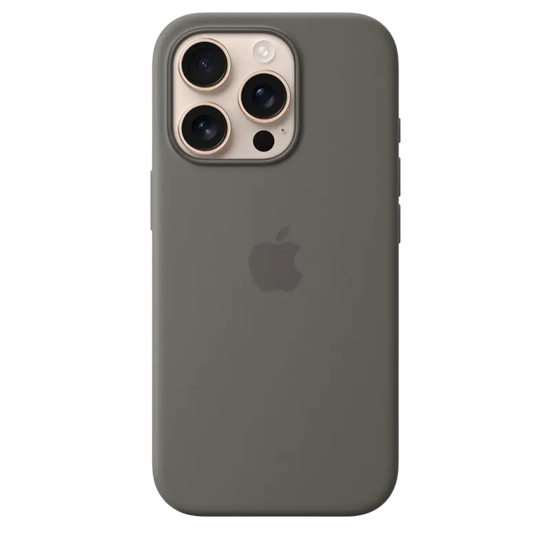 Чехол Apple iPhone 16 Pro Silicone Case MagSafe A3313 Силиконовый Чехол Stone Gray