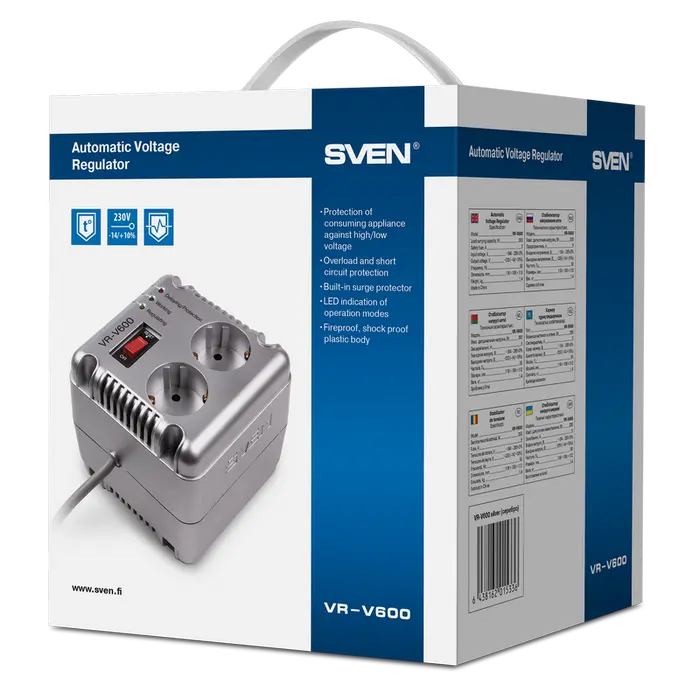 Stabilizator de Tensiune SVEN VR-V600 Argintiu