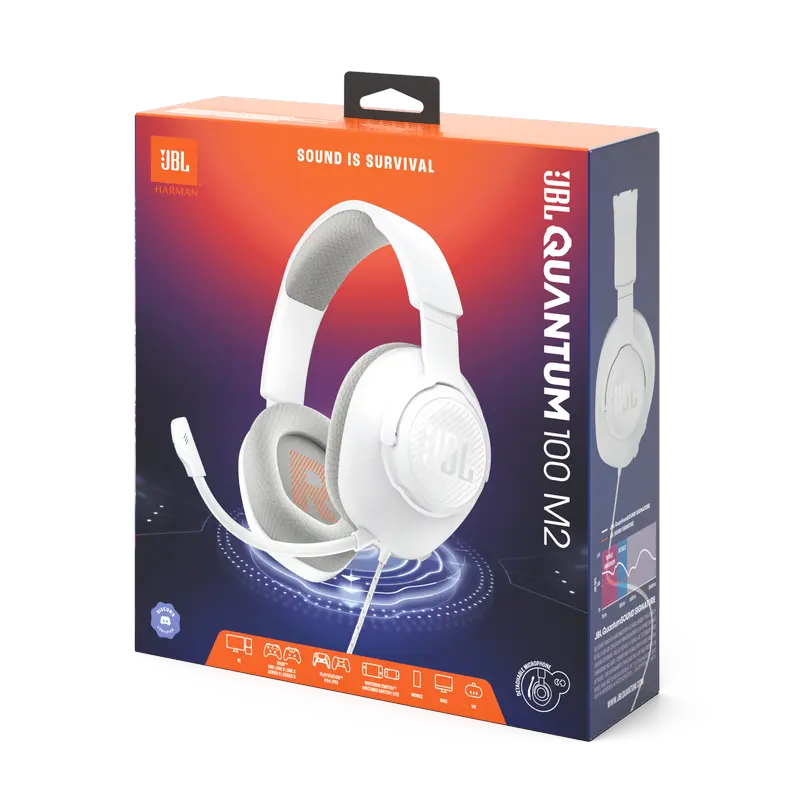 Наушники JBL Quantum 100M2 Белый