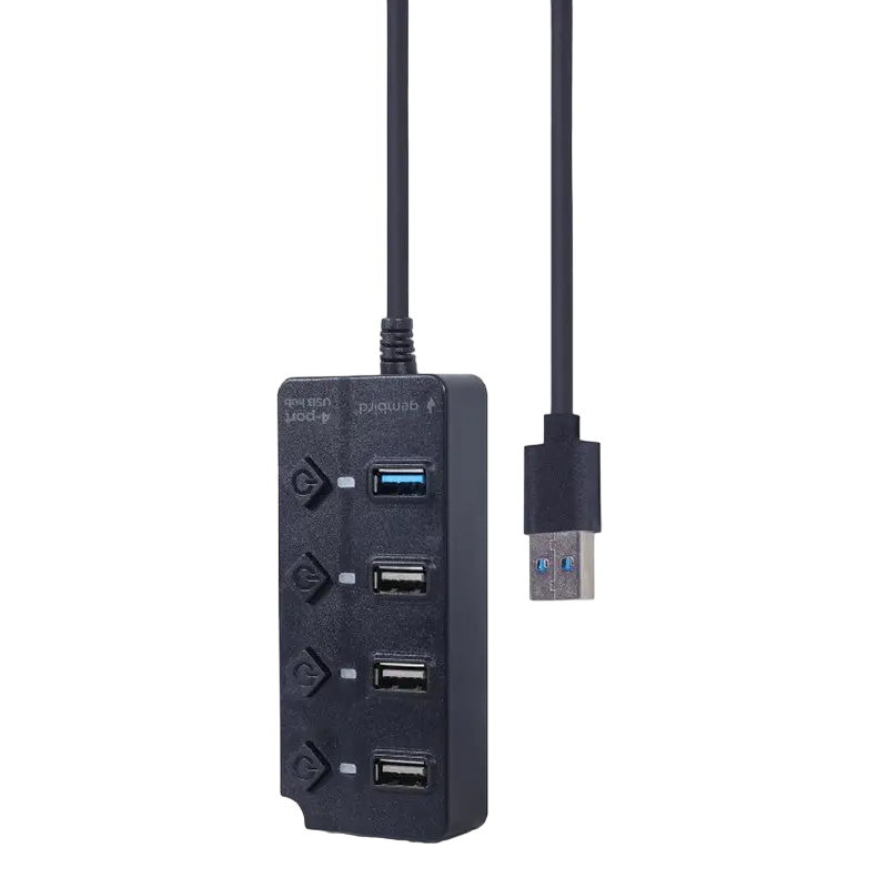 USB-концентратор Gembird UHB-U3P1U2P3P-01 Черный