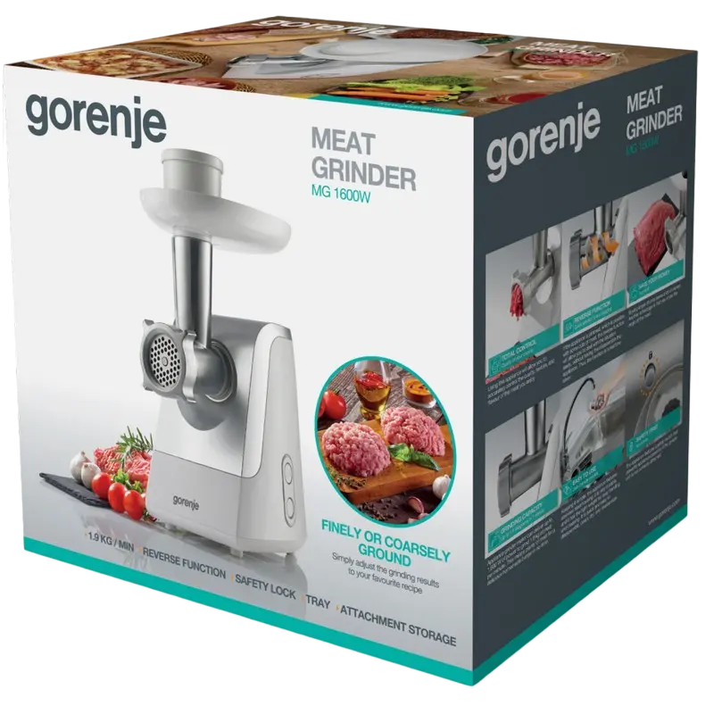 Мясорубка Gorenje MG1600W Серебристый