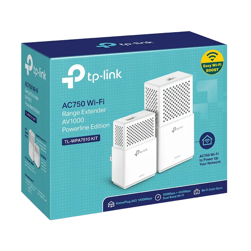 Адаптер Powerline TP-LINK AV1000 Gigabit Белый