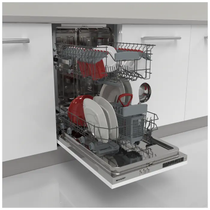 Посудомоечная машина Sharp QWNS12I49EXEU Серебристый