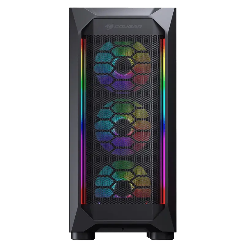 Carcasă PC Cougar MX410-G RGB Midi-Tower Negru