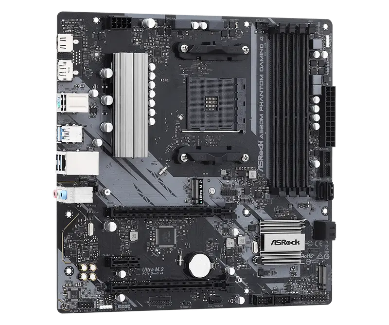 Материнская плата ASRock A520M PHANTOM GAMING 4 AM4 Micro-ATX