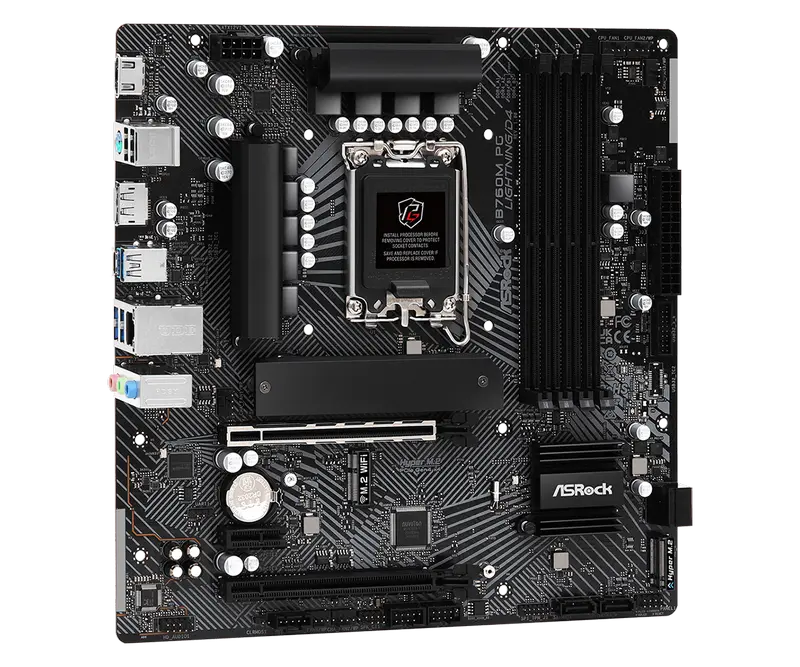 Placă de bază ASRock B760M PG LIGHTNING/D4 LGA1700 Micro-ATX
