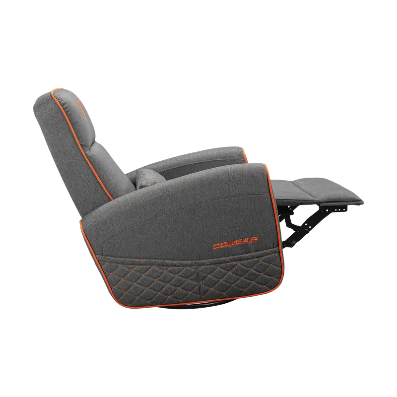 Игровое кресло Cougar FIDOM Имитация льна Серый | Оранжевый