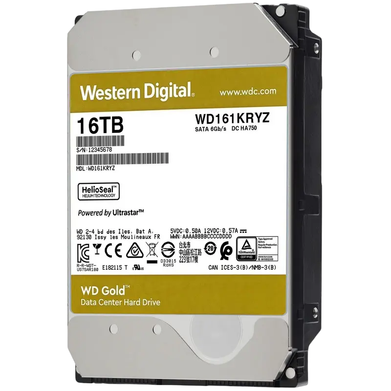 Жесткий диск Western Digital WD Gold WD Gold™ 16 ТБ
