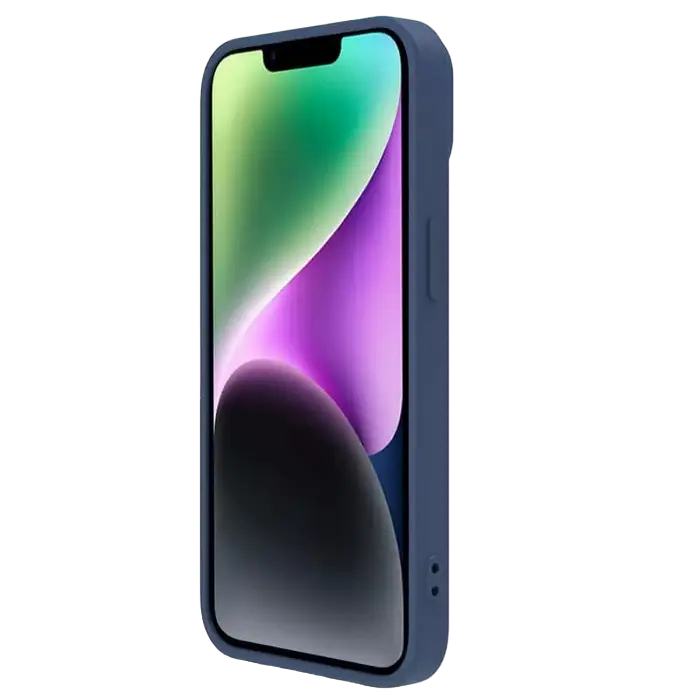 Чехол Nillkin Apple iPhone 15 Plus CamShield Silky Silicone CamShield Silky Темно-синий