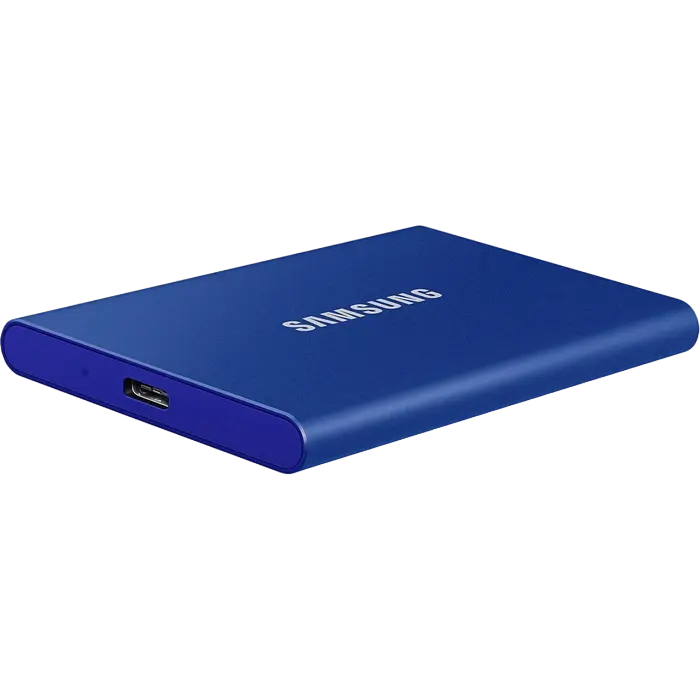 Внешний портативный SSD накопитель Samsung T7 1 ТБ Синий