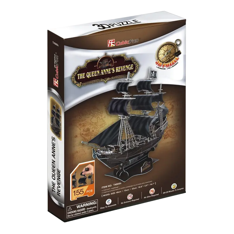 Puzzle 3D CubicFun Queen Anne's Revenge