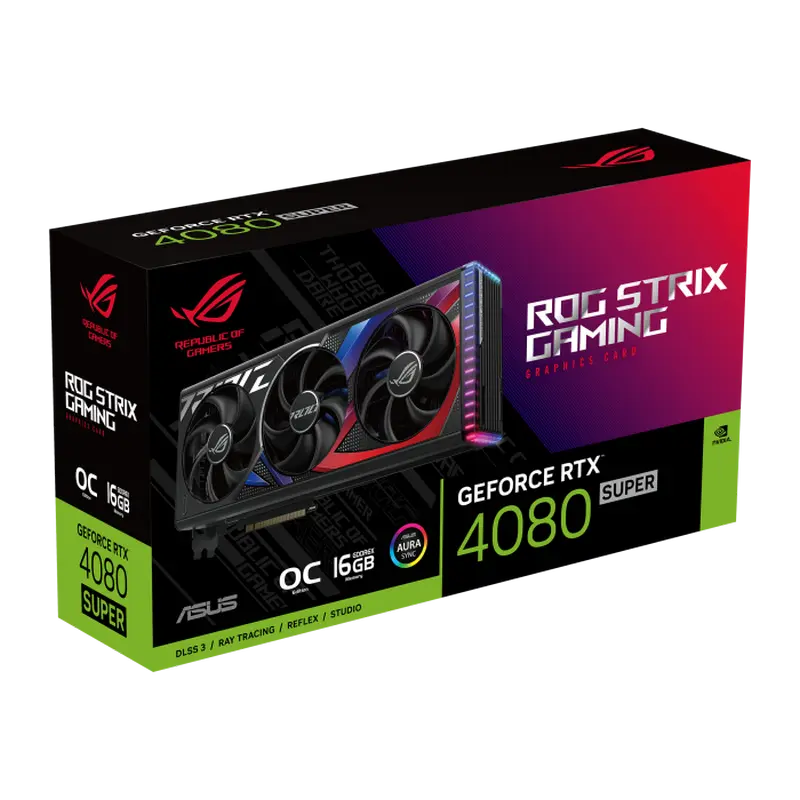 Видеокарта ASUS ROG Strix GeForce RTX 4080 SUPER OC GAMING