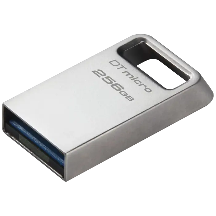 USB Flash накопитель Kingston DataTraveler Micro 256ГБ Серебристый
