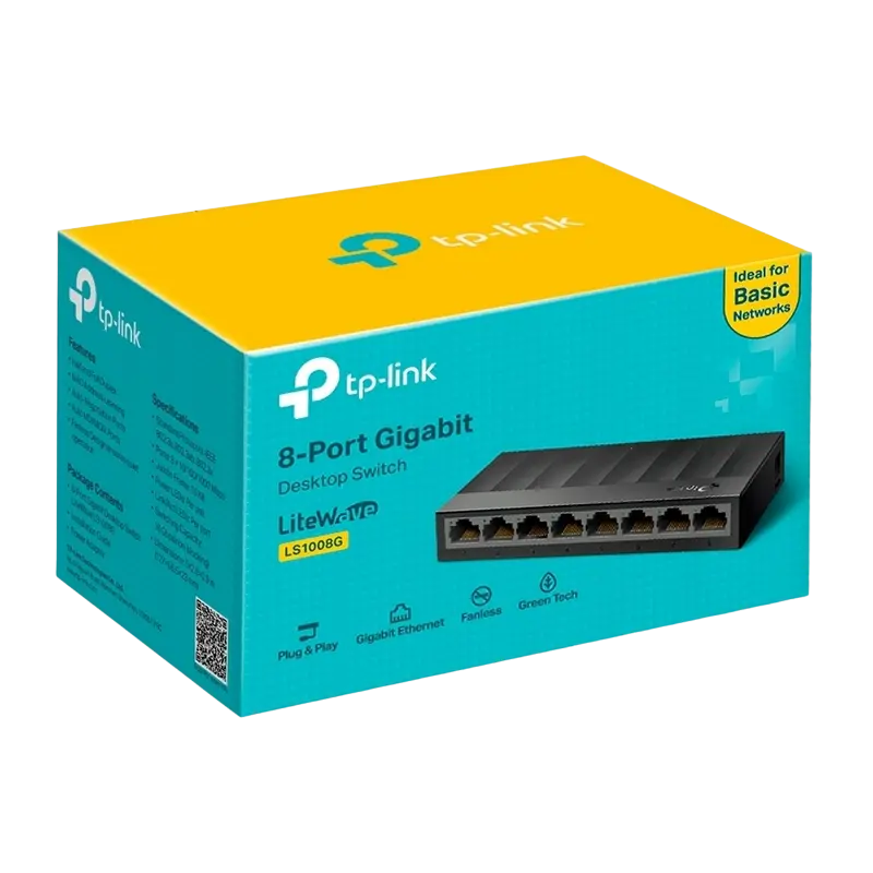 Сетевой коммутатор TP-LINK LS1008G Черный