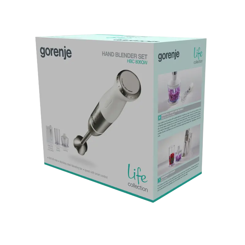 Blender de mână Gorenje Life collection HBC806QW Alb