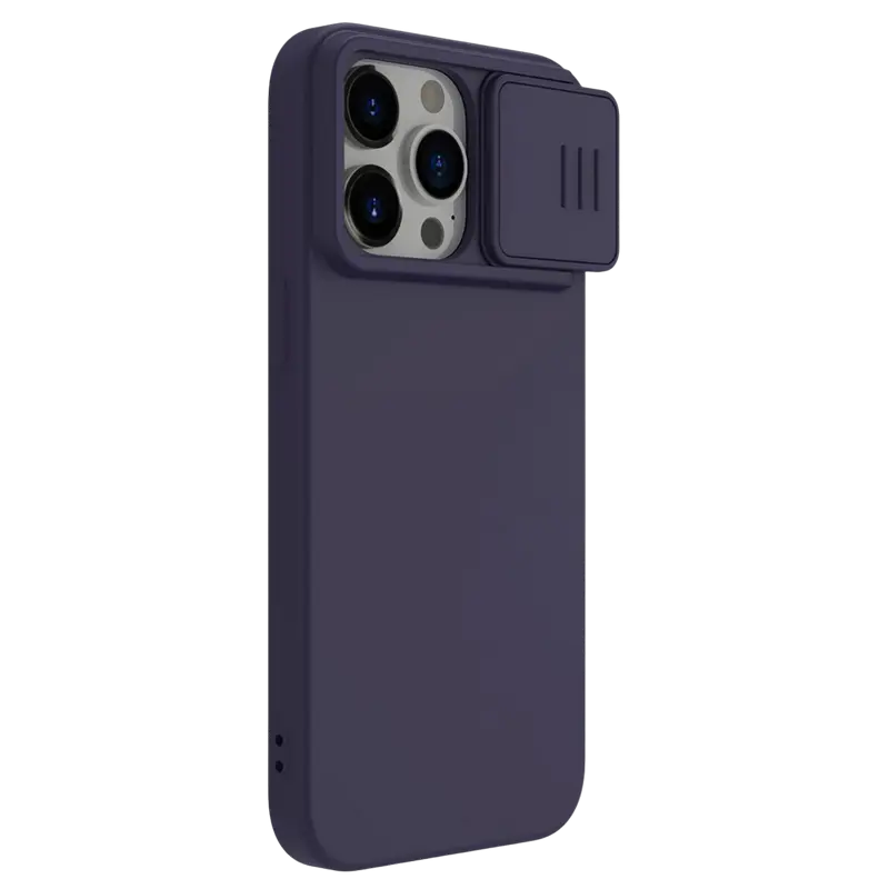 Husă Nillkin Apple iPhone 15 Pro CamShield Silky Silicone CamShield Silky Violet închis